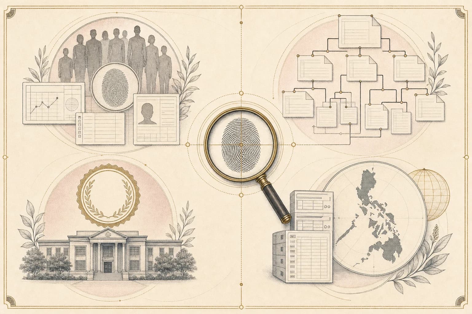 Evidence map separating named branded products, compounded preparations, establishment licenses, and product registration checks.
