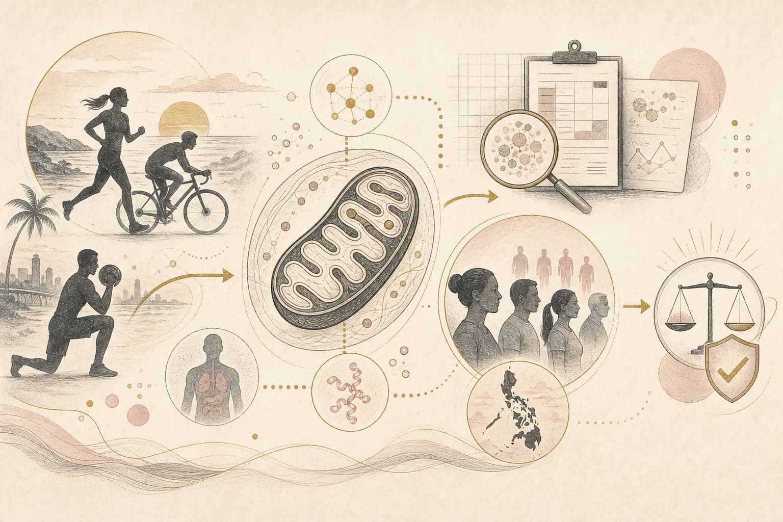 Evidence map separating claims, source verification, study context, and uncertainty for “Exercise, mitochondria, and MOTS-c: why the basic biology matters.”