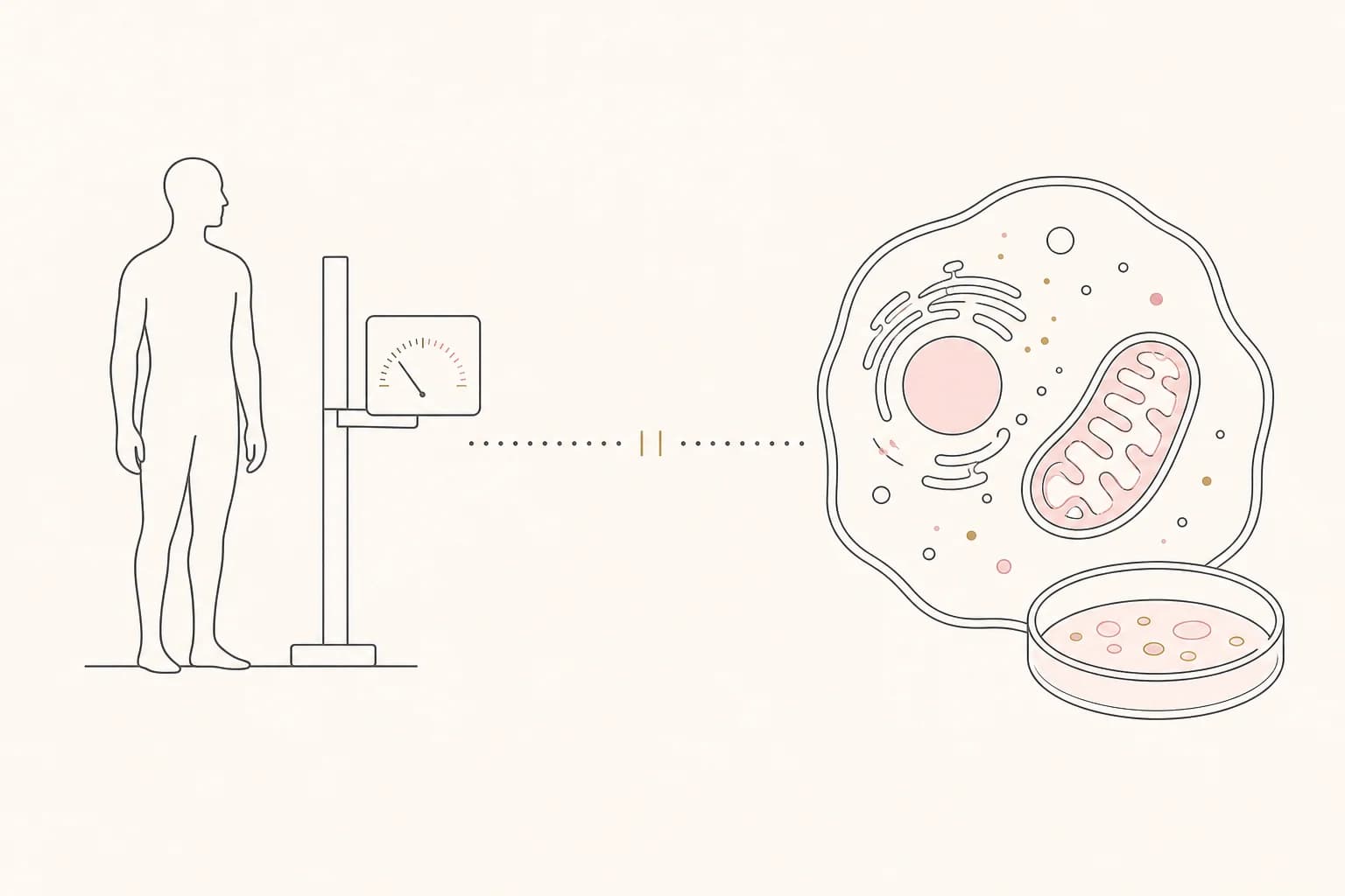 Editorial diagram separating human NAD+ measurements from laboratory mechanism research.