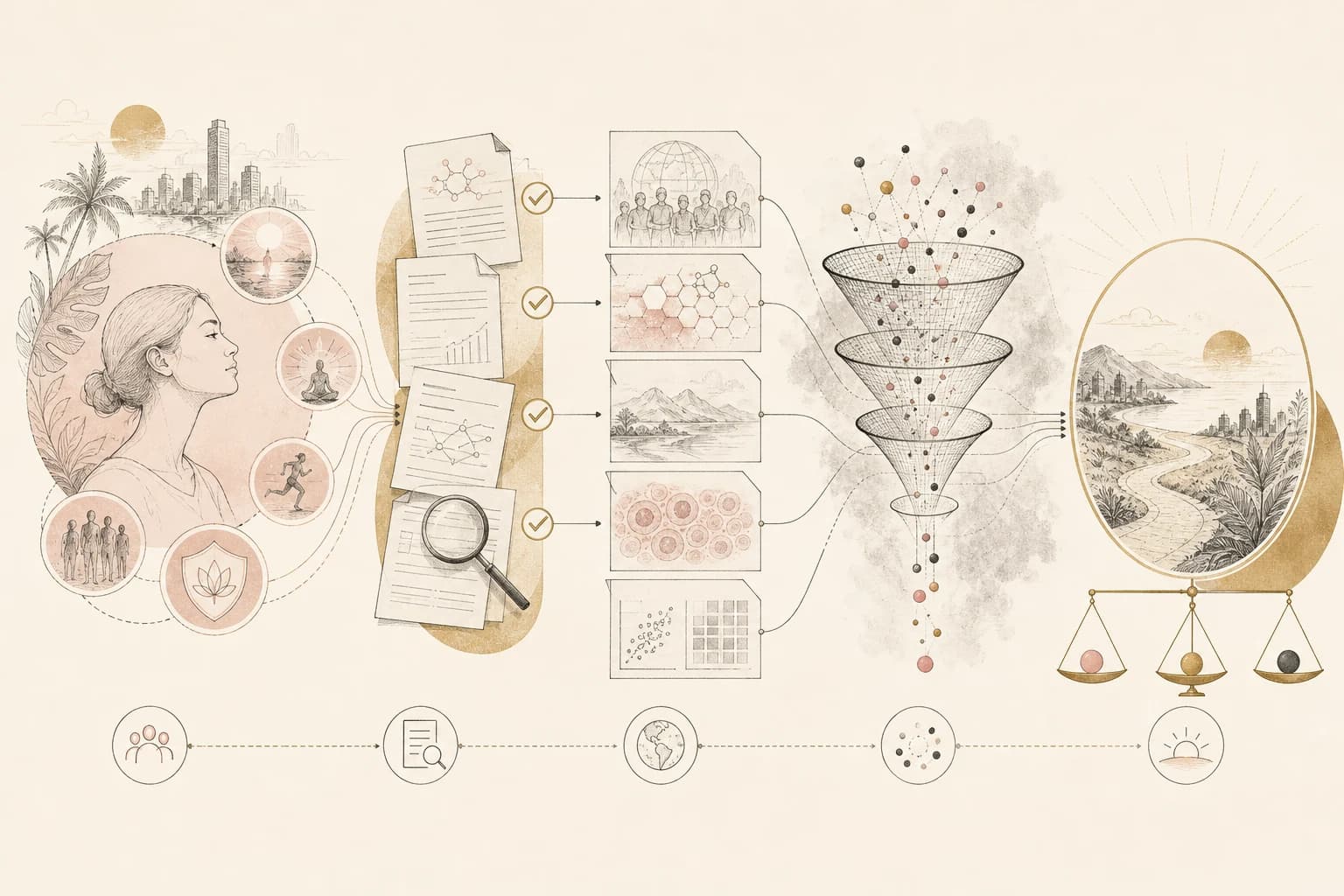Evidence map separating claims, source verification, study context, and uncertainty for “What expensive longevity packages actually measure—and what they cannot promise.”