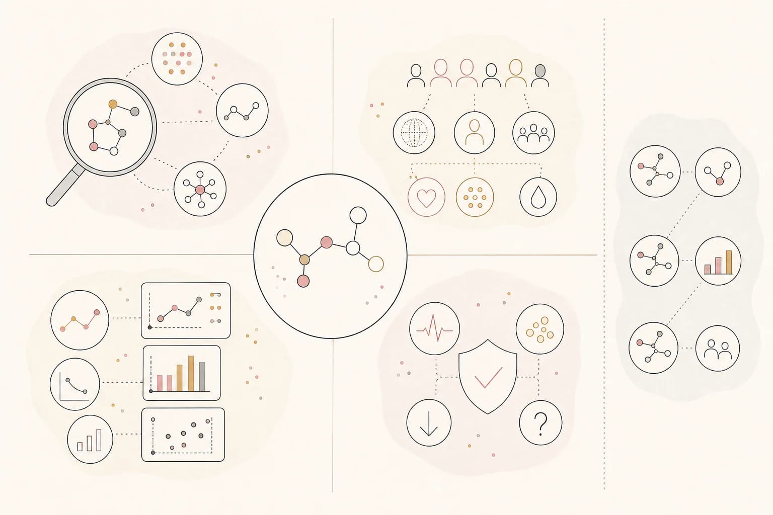 Evidence map for “Cagrilintide on its own: what the clinical studies have tested,” separating study findings, research context, and unanswered questions.