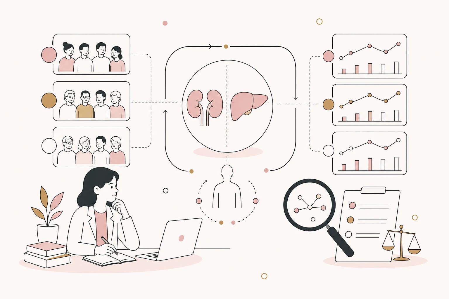 Editorial scene explaining Cagrilintide Study Review: Renal or Hepatic Impairment Does Not Affect Pharmacokinetics, Safety for Filipino readers