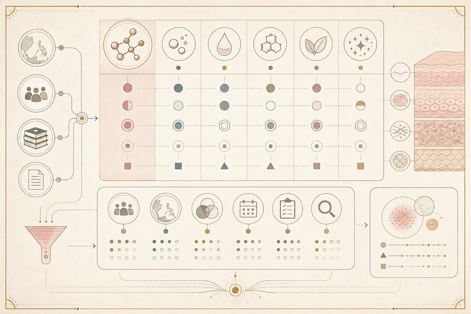 Evidence map separating claims, source verification, study context, and uncertainty for “Copper peptides vs familiar skincare actives: where GHK-Cu fits in a Filipino routine.”