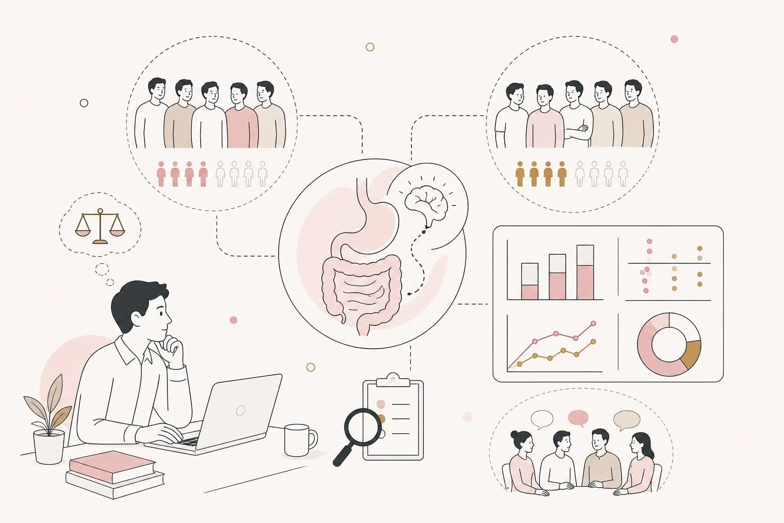 Editorial scene explaining Enclomiphene in Philippine Men’s-Health Groups: Popularity, Evidence, and Status for Filipino readers