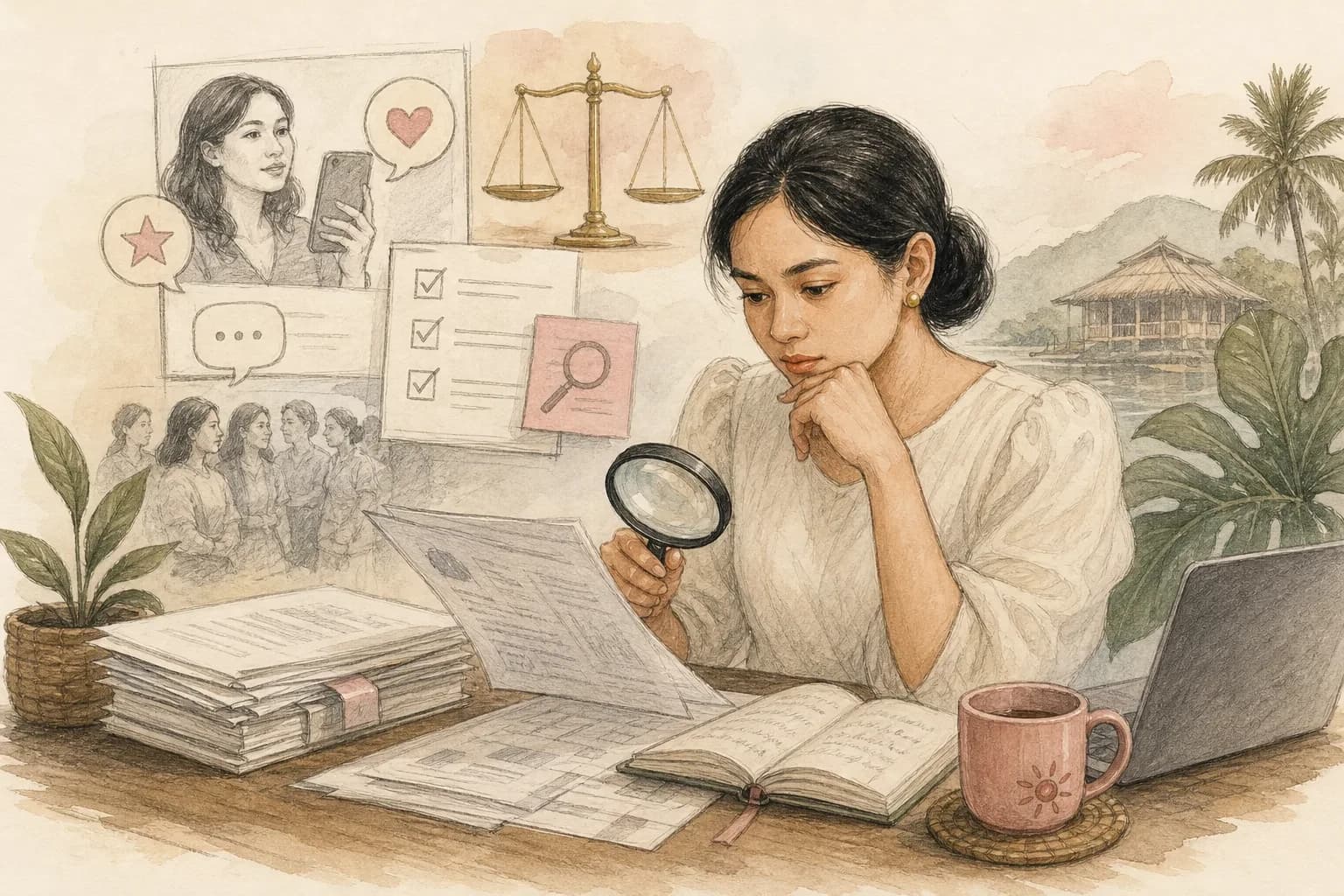 Editorial scene explaining Endocrinologist, clinic, reseller, or influencer: who is actually qualified to make a medical claim? for Filipino readers