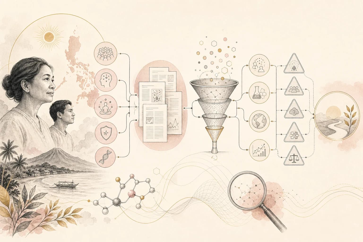 Evidence map separating claims, source verification, study context, and uncertainty for “Epithalon and longevity: what Filipino readers can verify.”
