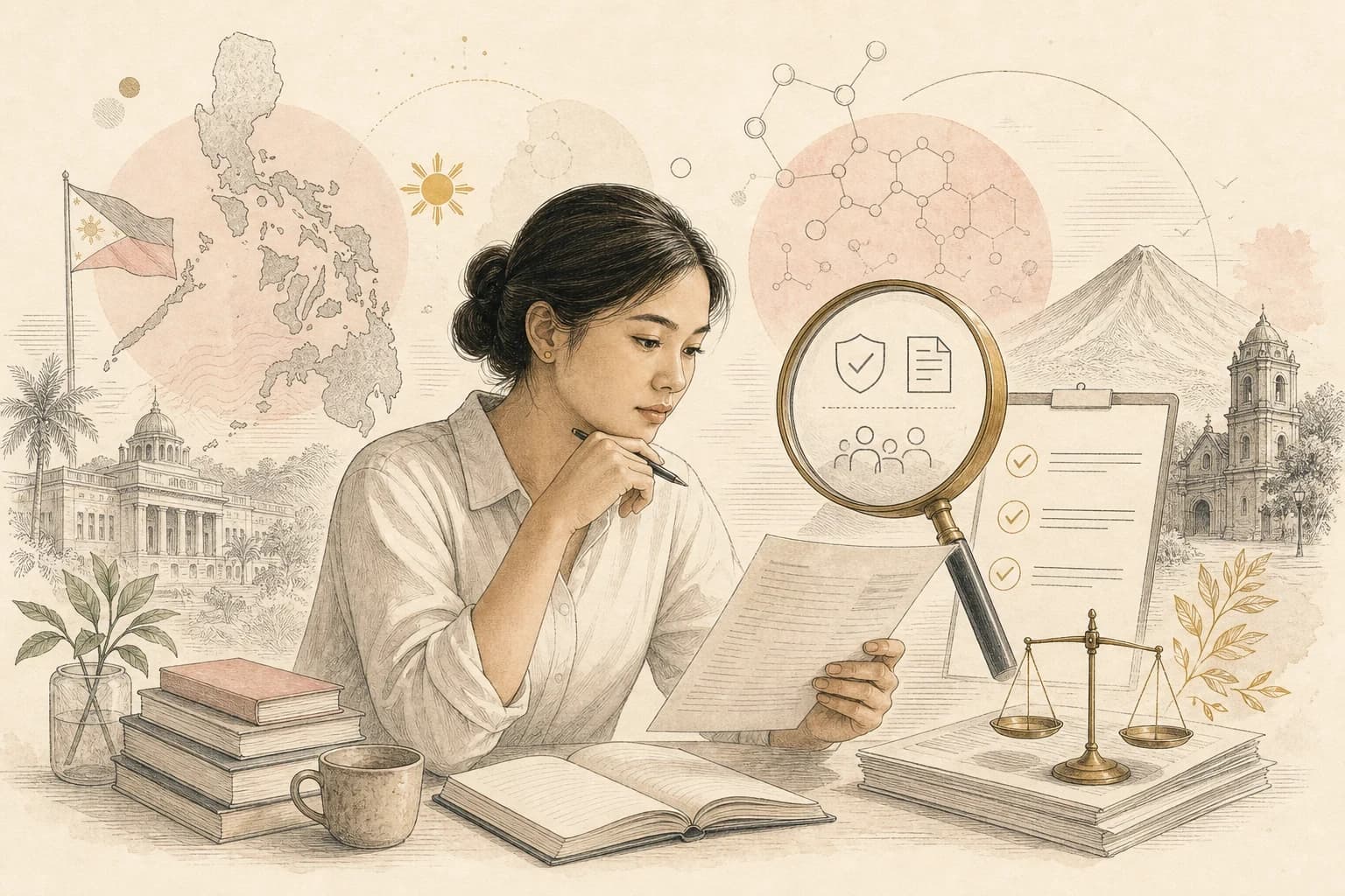 Editorial scene explaining Glutathione research record explained: The Circadian Oscillator Affects Both Glutathione Homeostasis and Its Response to Salt Stress in Arabidopsis t for Filipino readers