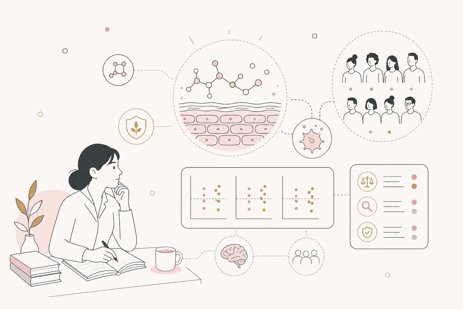 Editorial scene explaining Glutathione Study Review: Formulation-dependent differences in systemic glutathione availability for Filipino readers