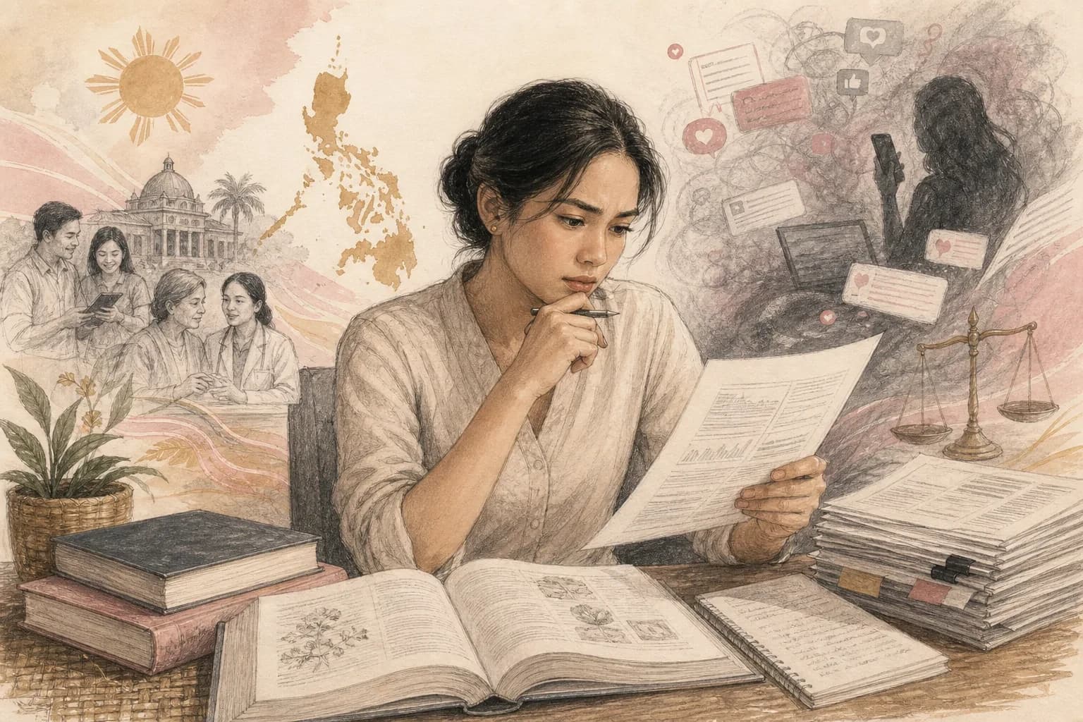 Editorial scene explaining hCG in male reproductive medicine: what clinicians actually study for Filipino readers