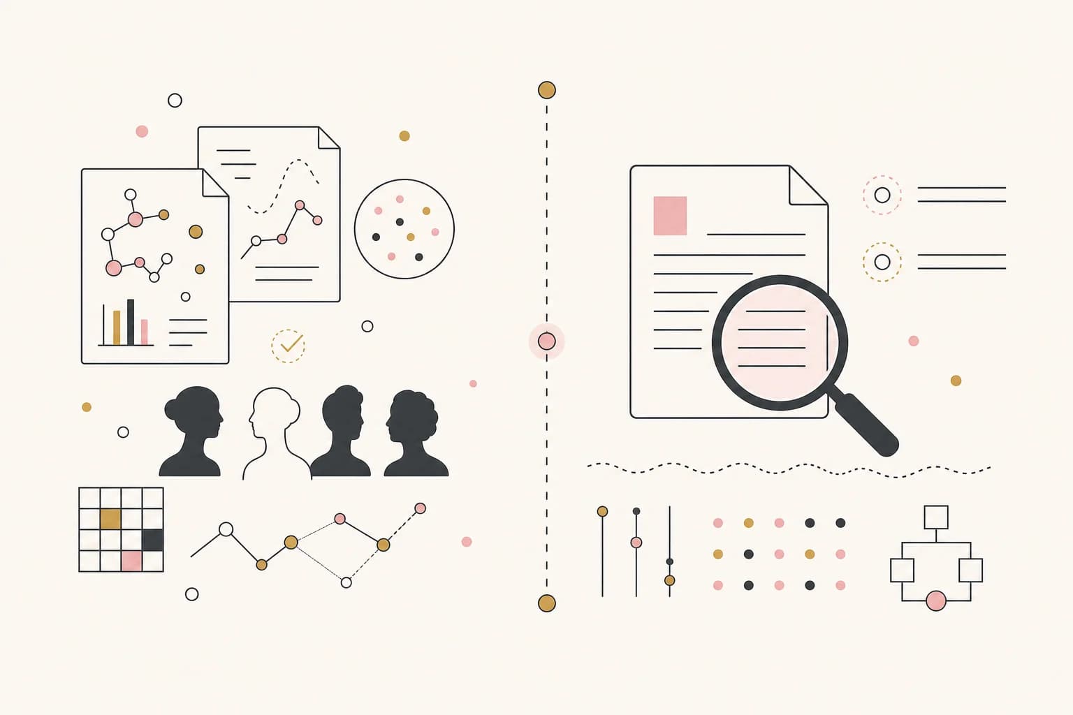 Editorial illustration of retatrutide research beside regulatory and clinical records.
