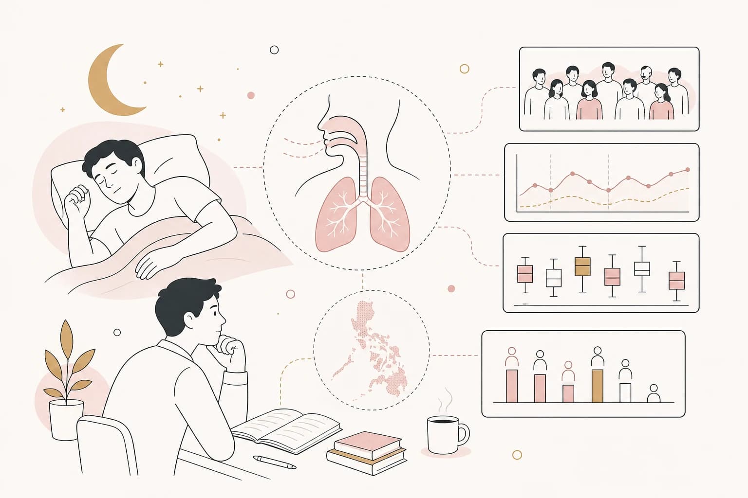 Editorial scene explaining “Low T” Content in the Philippines: Why Symptoms Alone Cannot Establish a Diagnosis for Filipino readers