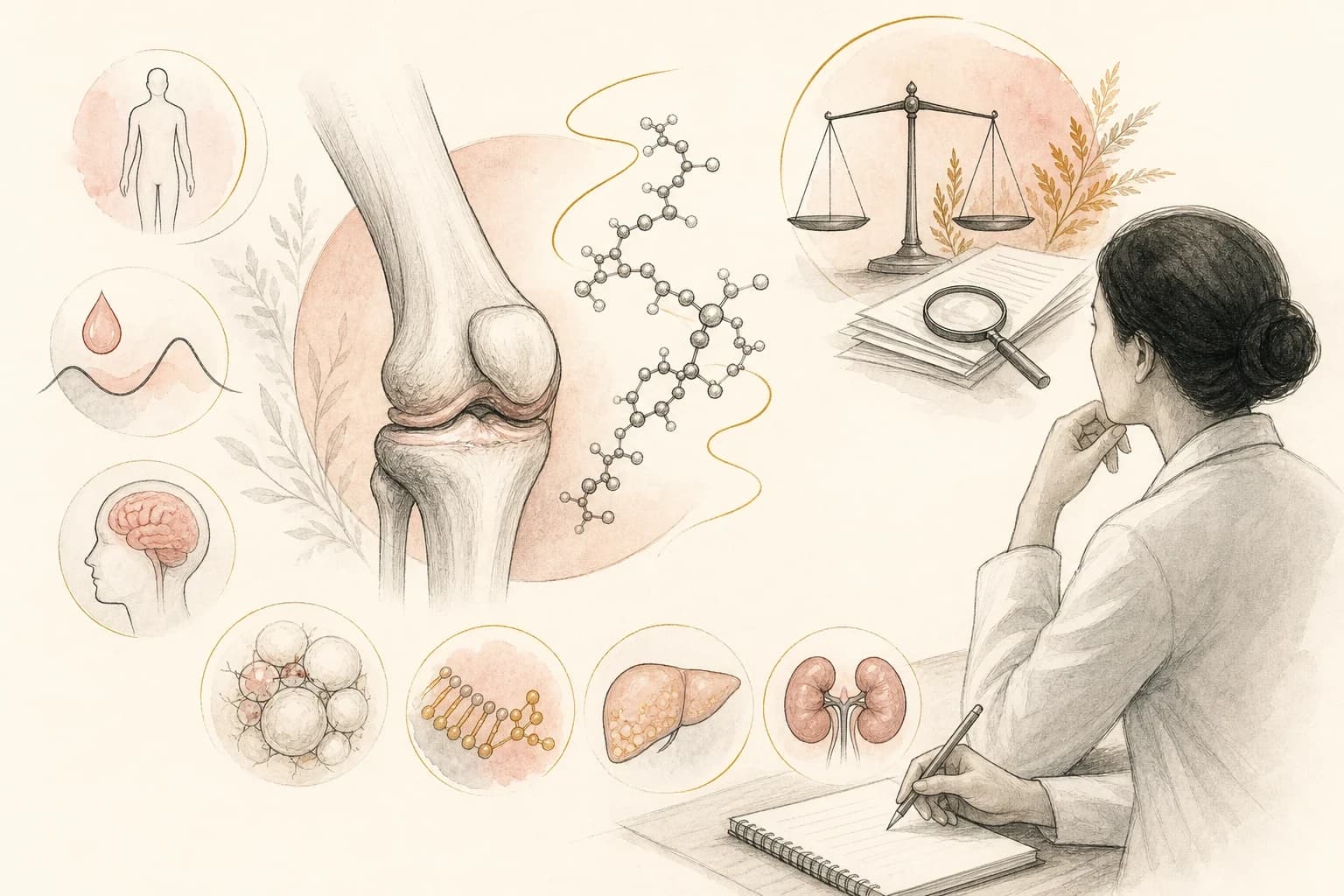 Editorial scene explaining Retatrutide research record explained: Multi-omic profiling reveals Retatrutide alleviates adipose tissue fibrosis via metabolic reprogramming and ti for Filipino readers