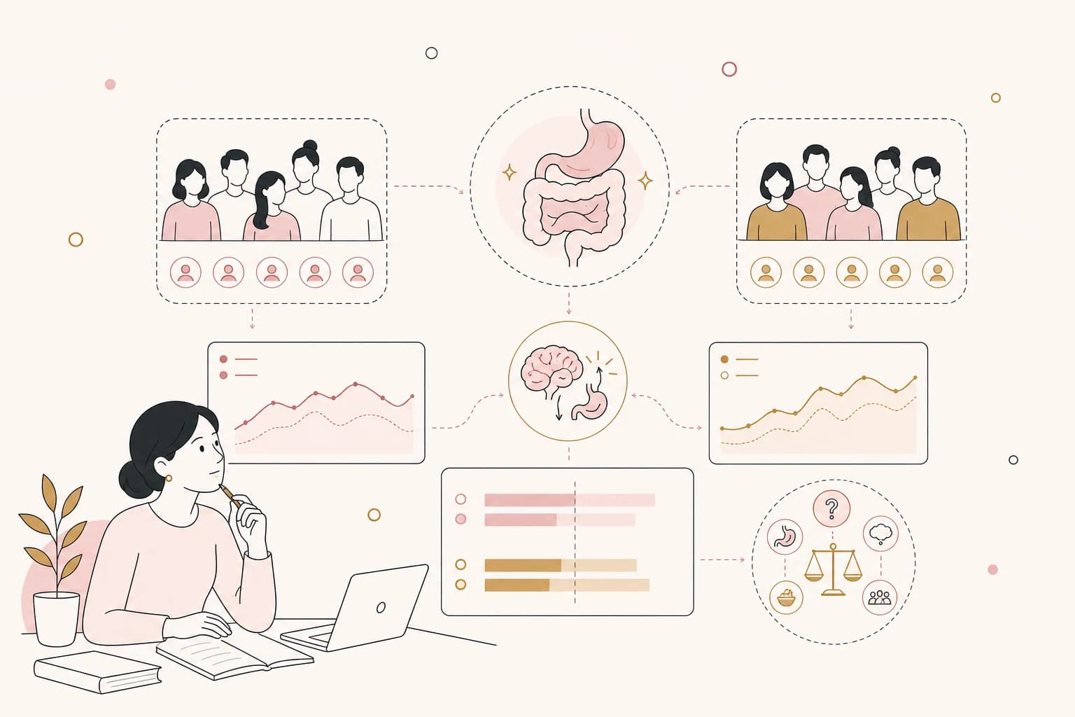 Editorial scene explaining Retatrutide Study Review: Appetite, eating attitudes, and eating behaviours during treatment for Filipino readers