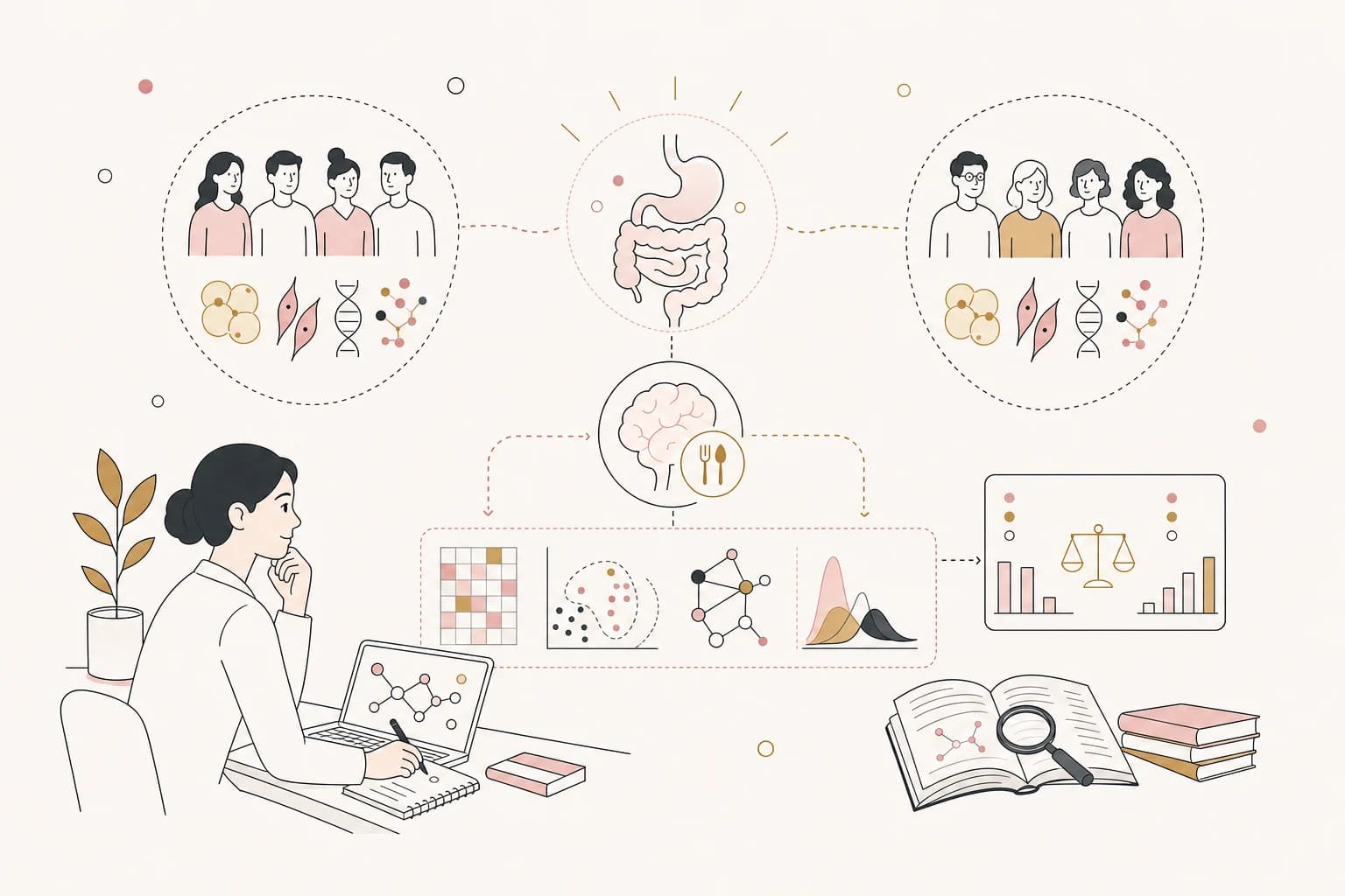 Editorial scene explaining Retatrutide Study Review: Multi-omic profiling reveals Retatrutide alleviates adipose tissue fibrosis via for Filipino readers