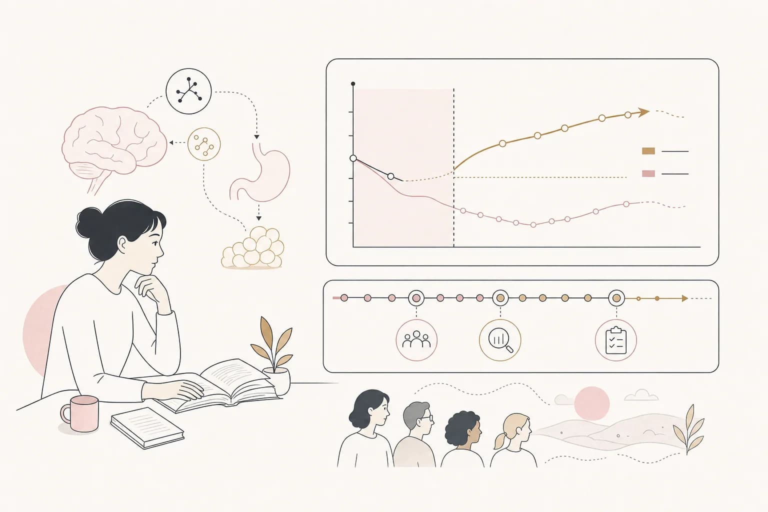 Editorial scene explaining Semaglutide research record explained: A Phase 2, Double-blind, Randomized, Placebo-controlled Multicenter Study to Evaluate the Efficacy, Safety, an for Filipino readers