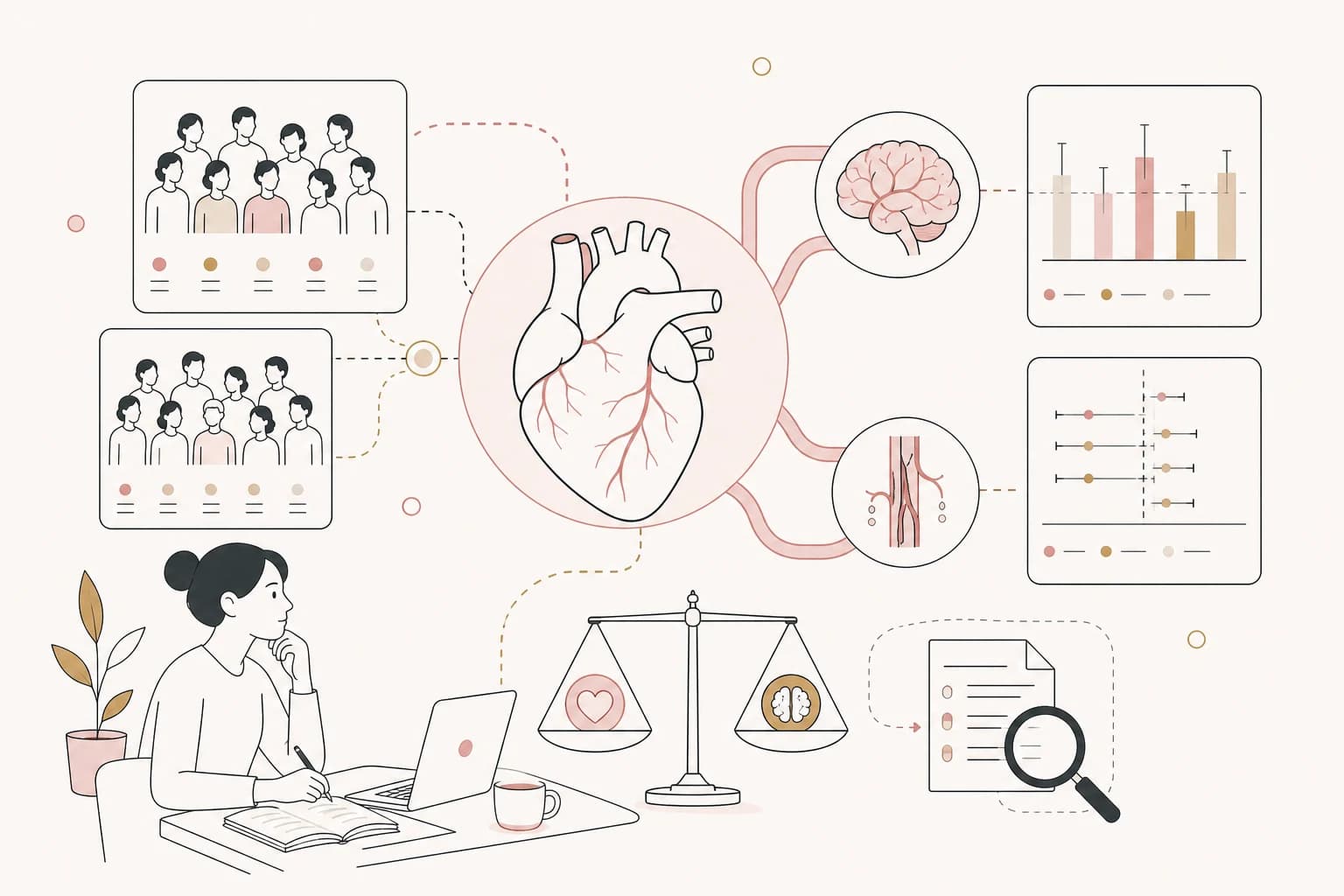 Editorial scene explaining Semaglutide Study Review: Cardiovascular and Cerebrovascular Outcomes Risk Reduction Associated for Filipino readers
