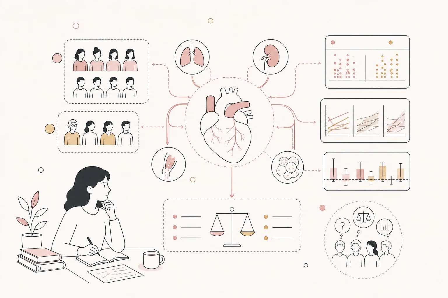 Editorial scene explaining Semaglutide Study Review: Effects of Semaglutide on Body Composition and GFR: A Prespecified Analysis for Filipino readers