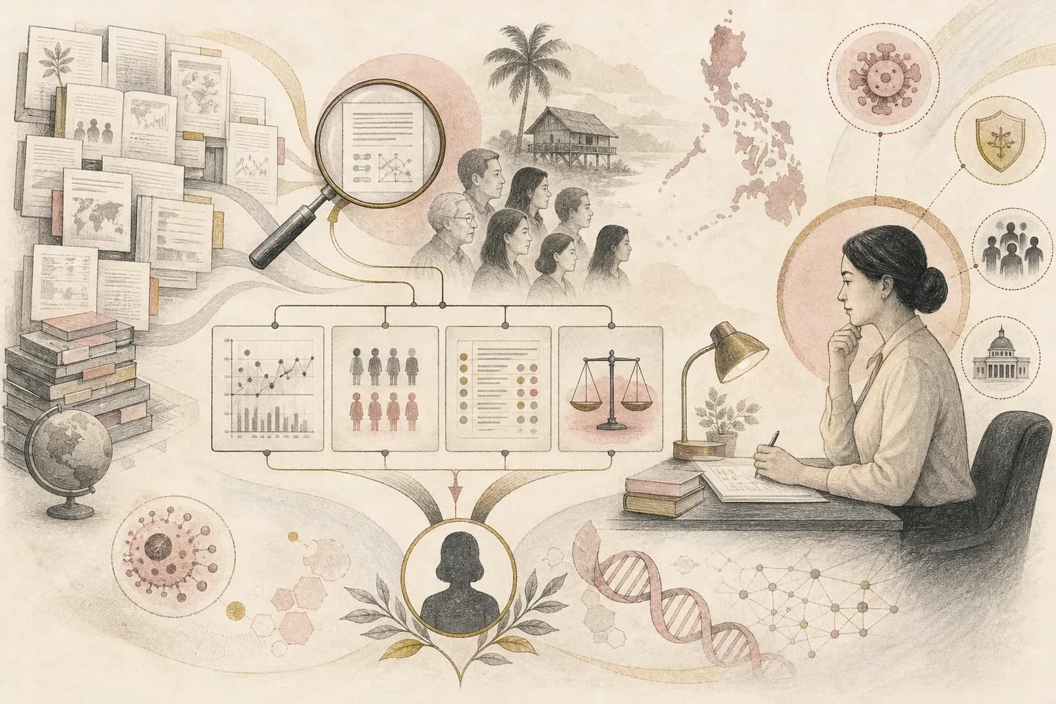 Evidence map showing the main study context and limits for The Majiko editorial promise: Philippine context, canonical sources, and no automatic publishing