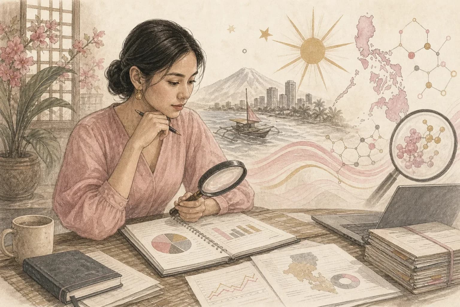 Editorial scene explaining The quarterly Philippine peptide-market tracker: demand, evidence, and regulation for Filipino readers