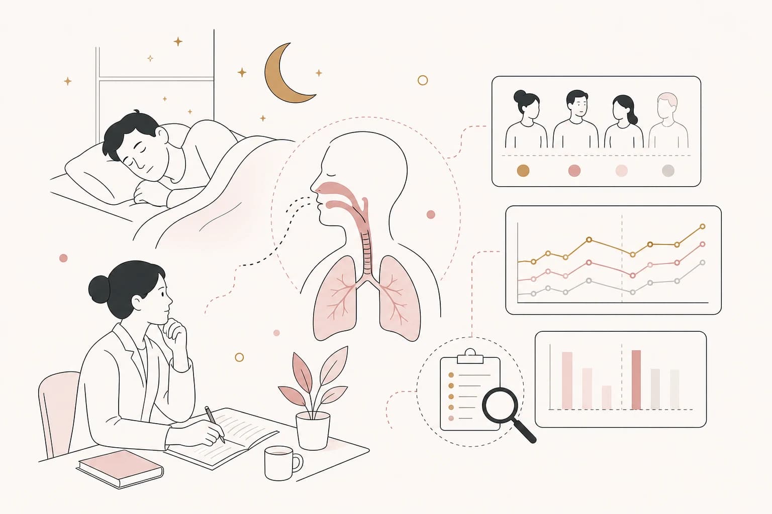 Editorial scene explaining Tirzepatide research record explained: Tirzepatide: A Breakthrough Therapy for Obstructive Sleep Apnea and Metabolic Dysfunction. for Filipino readers
