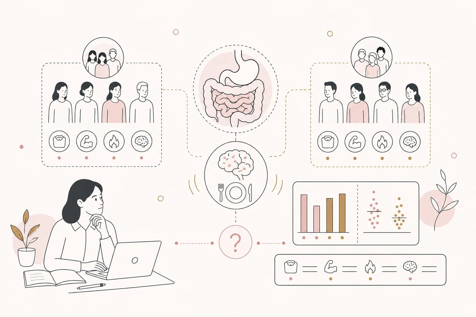 Editorial scene explaining Tirzepatide Study Review: Apitegromab for lean mass preservation during tirzepatide-induced weight loss for Filipino readers