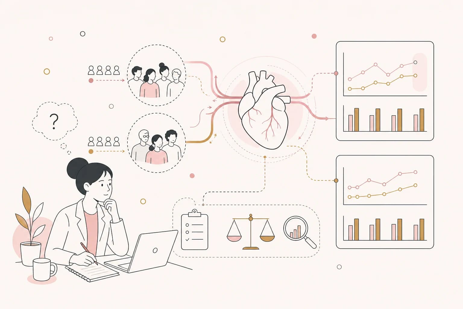 Editorial scene explaining Tirzepatide Study Review: Cardiovascular Outcomes with Tirzepatide versus Semaglutide in Type 2 Diabetes for Filipino readers