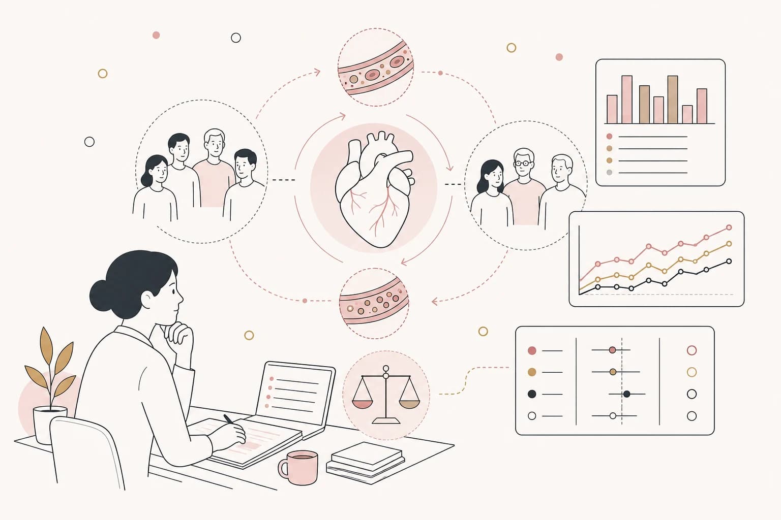 Editorial scene explaining Tirzepatide Study Review: Comparative Cardiovascular Outcomes of Tirzepatide and Glucagon-Like Peptide-1 for Filipino readers
