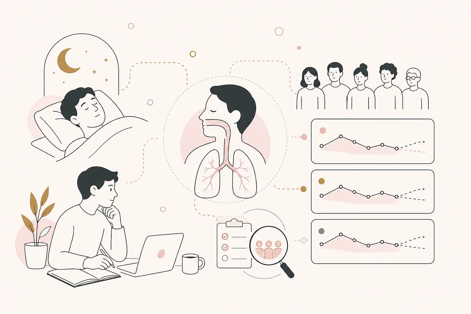 Editorial scene explaining Tirzepatide Study Review: Endotypic trait responses to 12-month tirzepatide treatment for an obese for Filipino readers