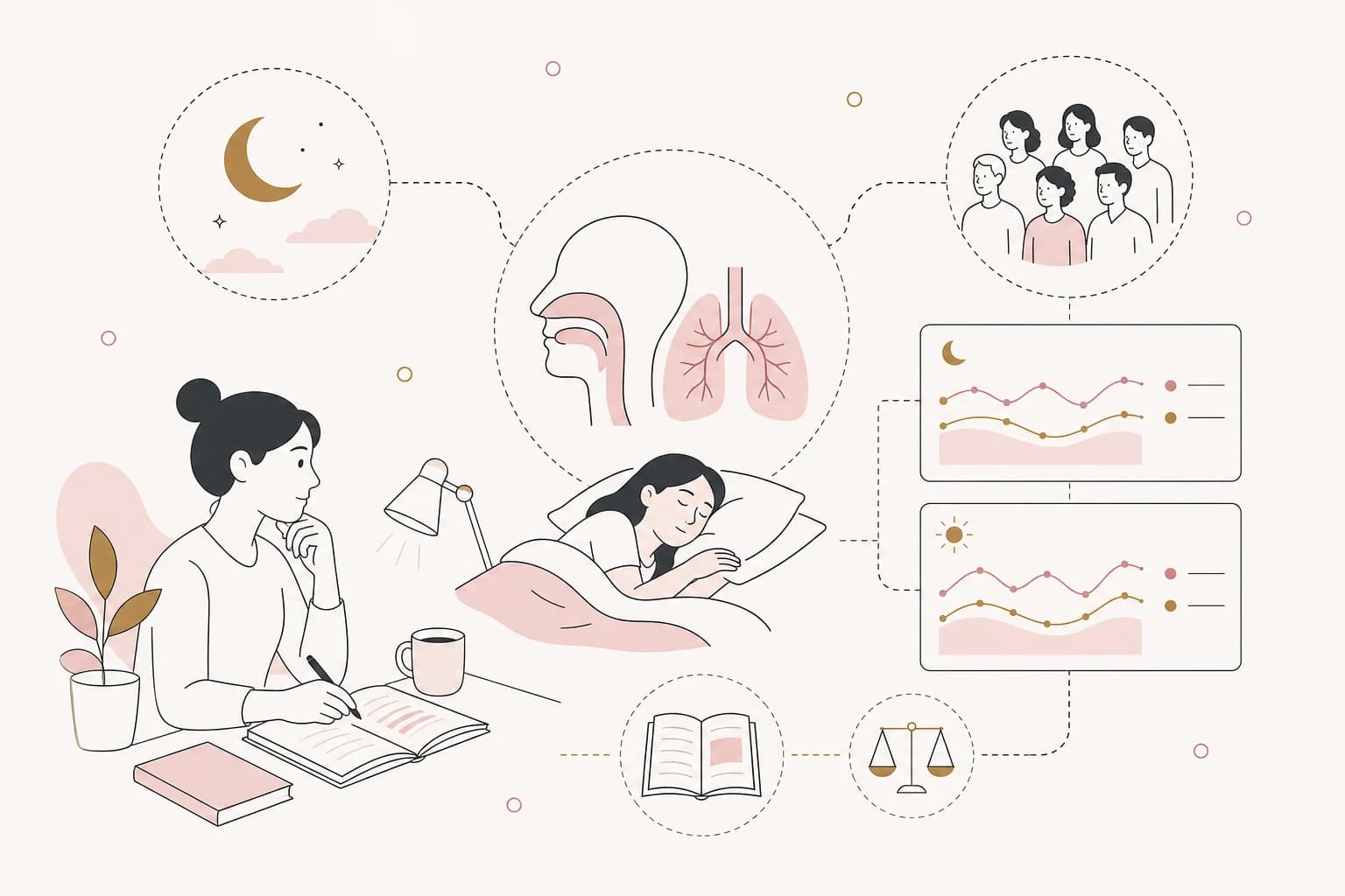 Editorial scene explaining Tirzepatide Study Review: Patients' Experiences of Obstructive Sleep Apnea and Tirzepatide Treatment for Filipino readers