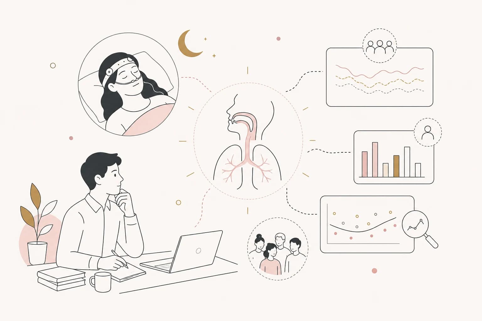 Editorial scene explaining Tirzepatide Study Review: Tirzepatide: A Breakthrough Therapy for Obstructive Sleep Apnea and Metabolic for Filipino readers