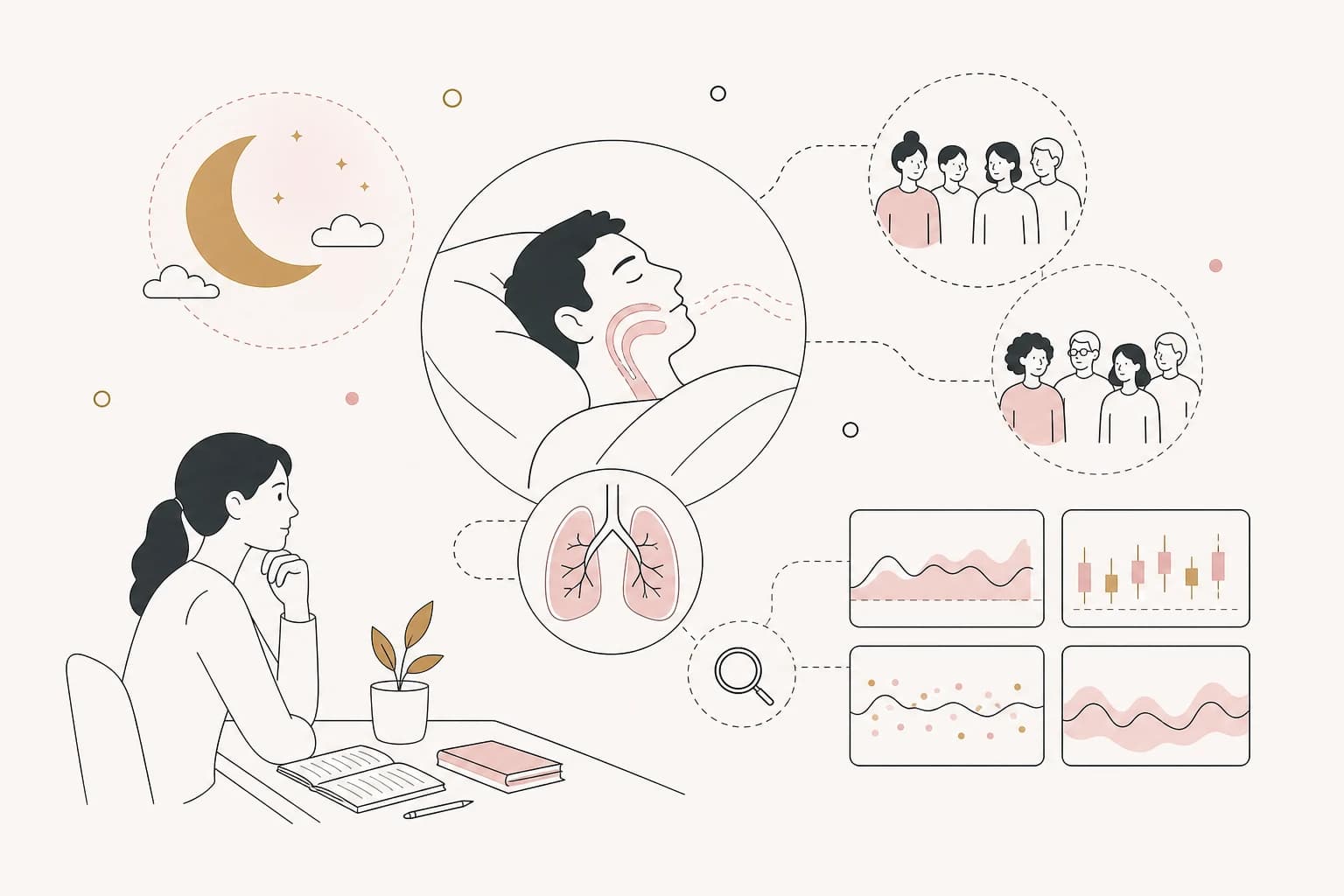 Editorial scene explaining Tirzepatide Study Review: Tirzepatide in Obesity-Related Obstructive Sleep Apnea: Beyond Weight Loss for Filipino readers