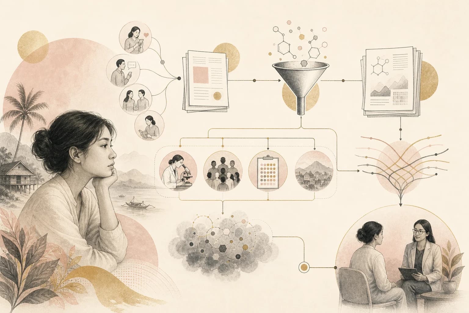 Evidence map separating claims, source verification, study context, and uncertainty for “When a mood or sleep concern belongs with a licensed mental-health professional.”