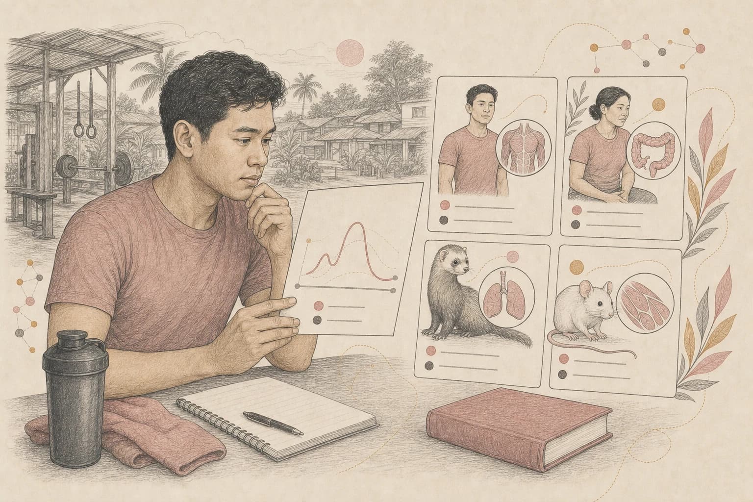 Filipino gym reader separating hormone data from performance claims