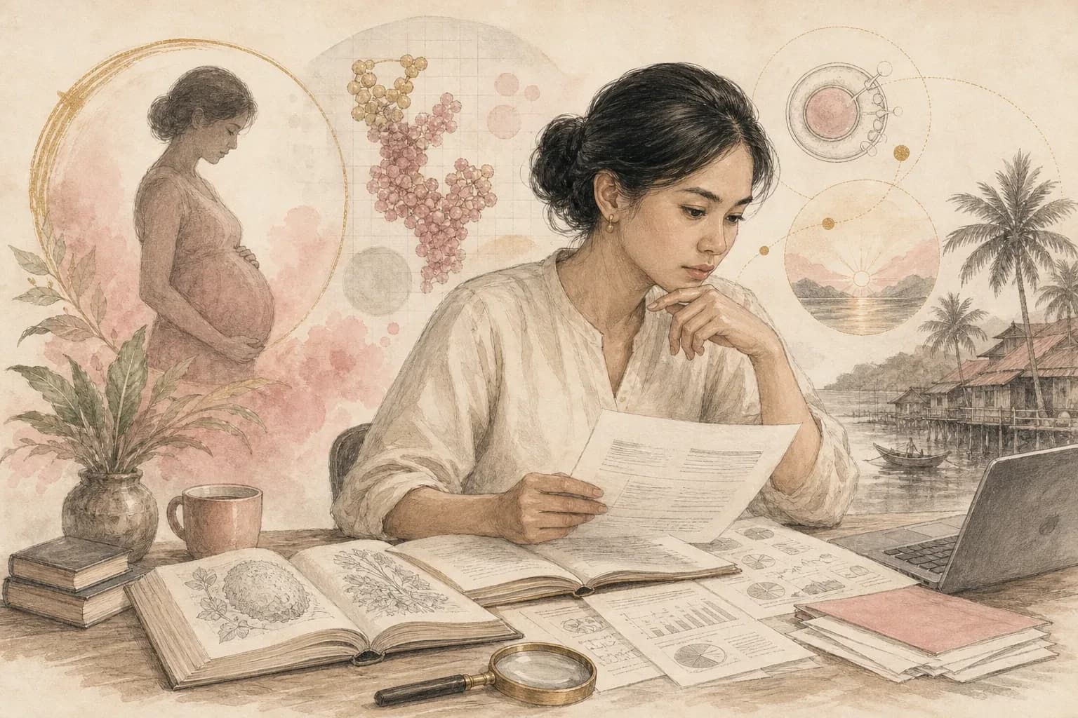 Editorial scene explaining Why pregnancy tests detect hCG—and what the number can and cannot mean for Filipino readers